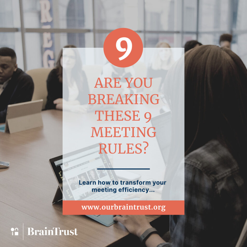 9 Meeting Rules You Need to Implement Today