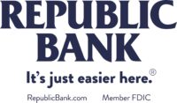 Republic Bank - Blue Logo - Tagline FDIC URL